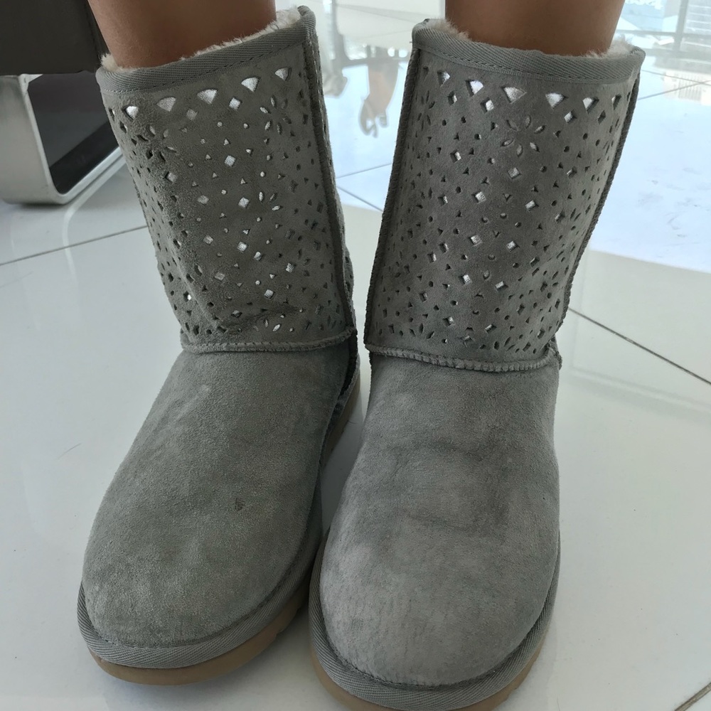 Limited Edition Gray Uggs Sz 6